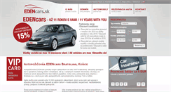 Desktop Screenshot of edencars.sk